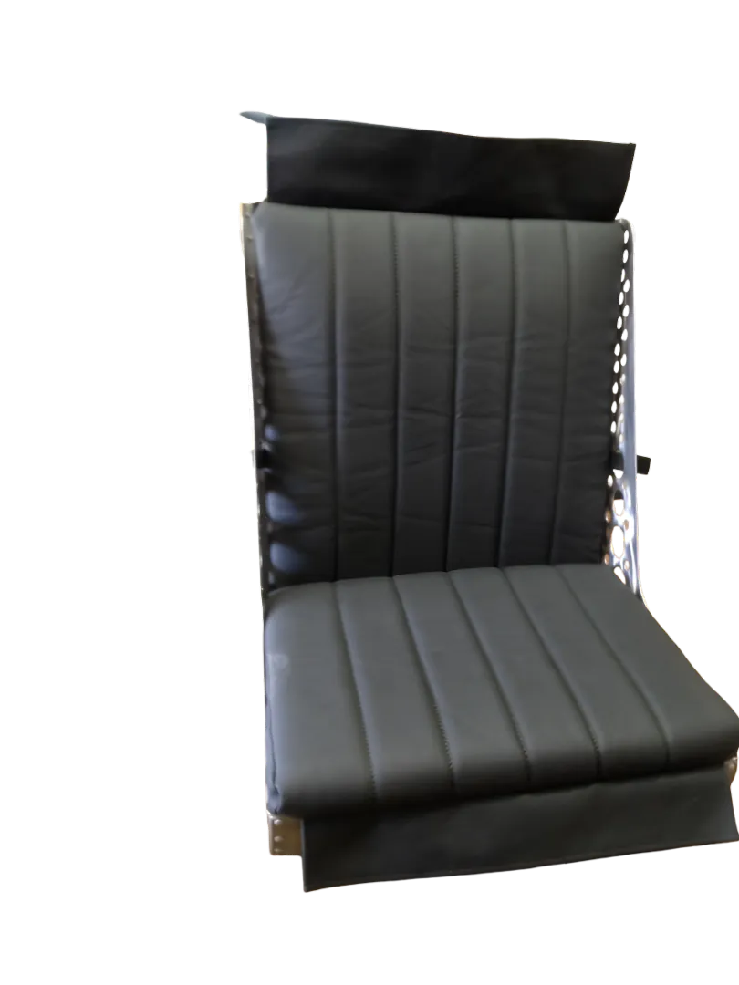 Custom rat rod bomber-style seat upholstery built by G4 Upholstery in West Bend, WI